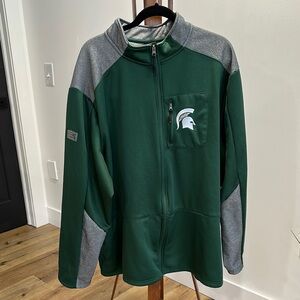 Michigan State Spartans Green and Gray Jacket